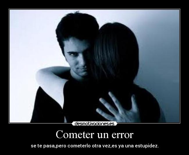 Cometer un error - 