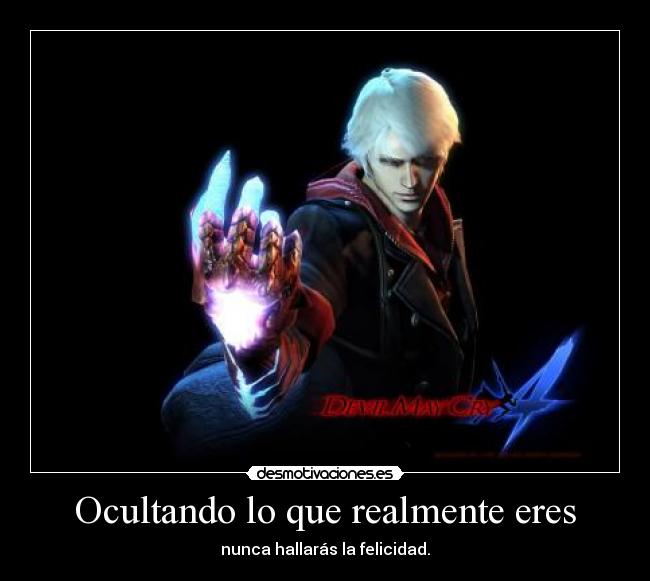 Ocultando lo que realmente eres -