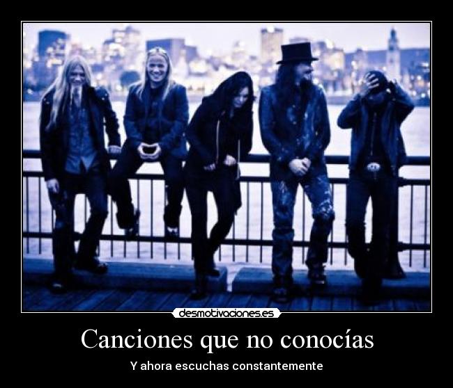 carteles musica nightwish desmotivaciones