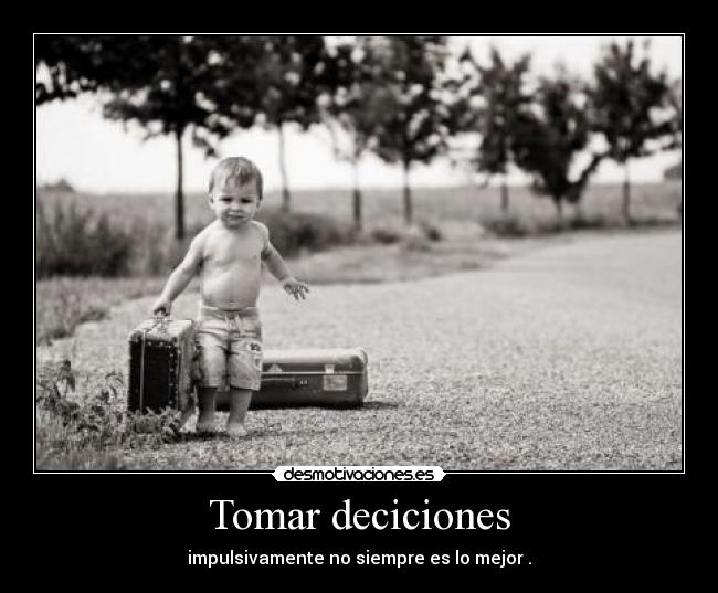 Tomar deciciones -