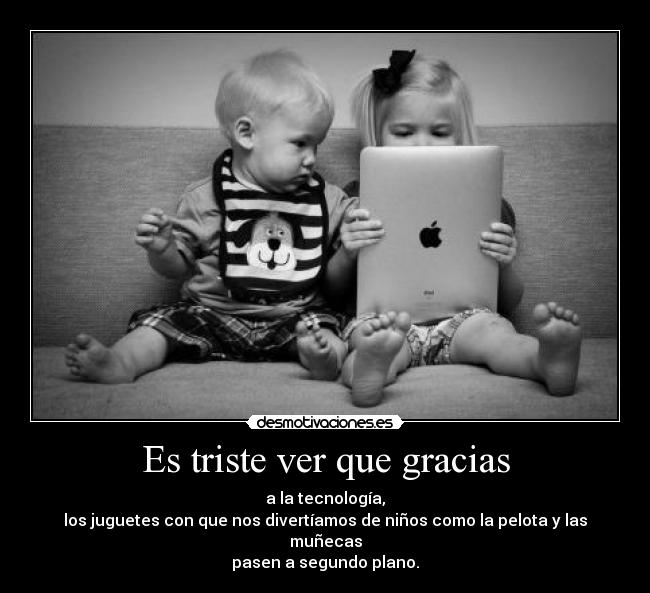 Es triste ver que gracias -