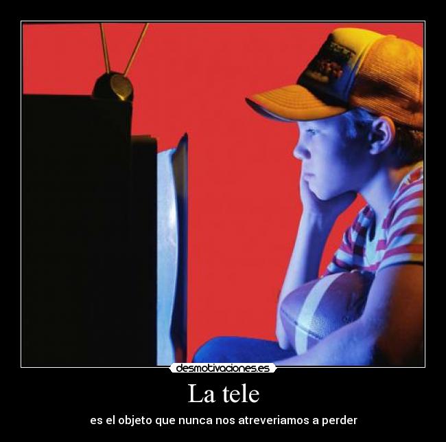 La tele - es el objeto que nunca nos atreveriamos a perder