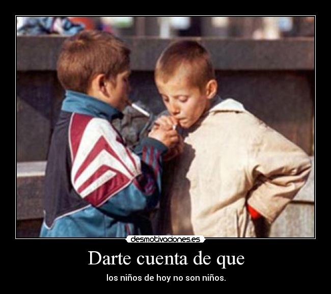 Darte cuenta de que - 