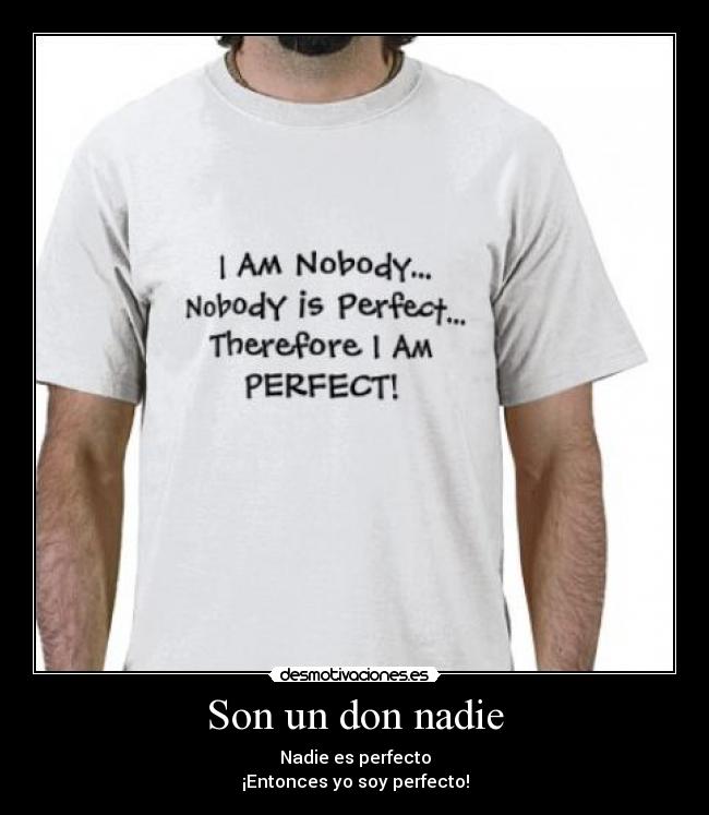 Son un don nadie - 