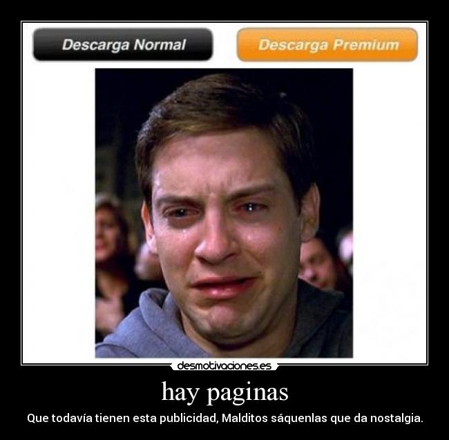 hay paginas - Que todavía tienen esta publicidad, Malditos sáquenlas que da nostalgia.