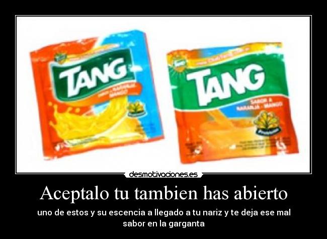 Aceptalo tu tambien has abierto - 