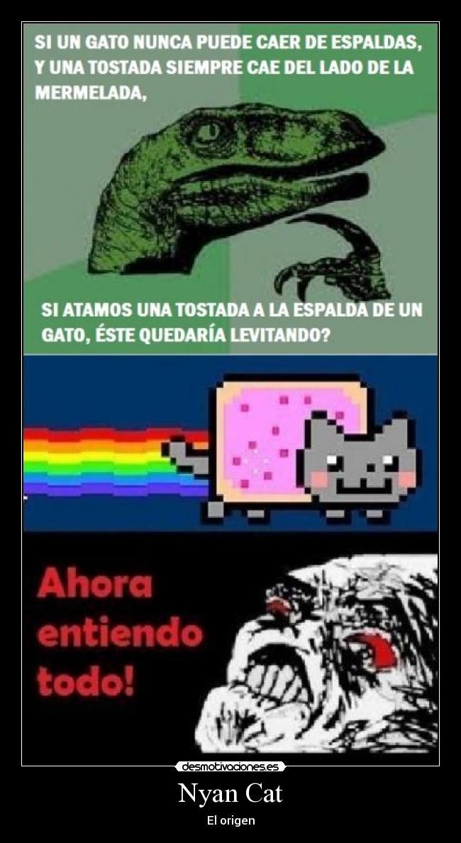 carteles nyan cat origen zombie nazi basicamente eso loco desmotivaciones