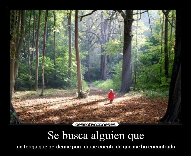 Se busca alguien que -