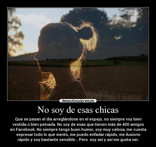 No soy de esas chicas -
