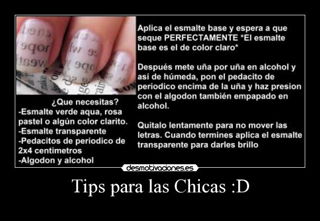 Tips para las Chicas :D - 