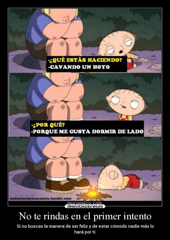 No te rindas en el primer intento -