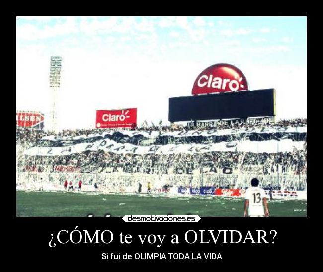 carteles olvidar olimpia copas clubes futbol desmotivaciones