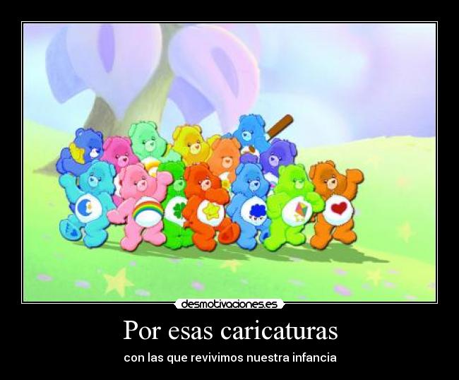 Por esas caricaturas -