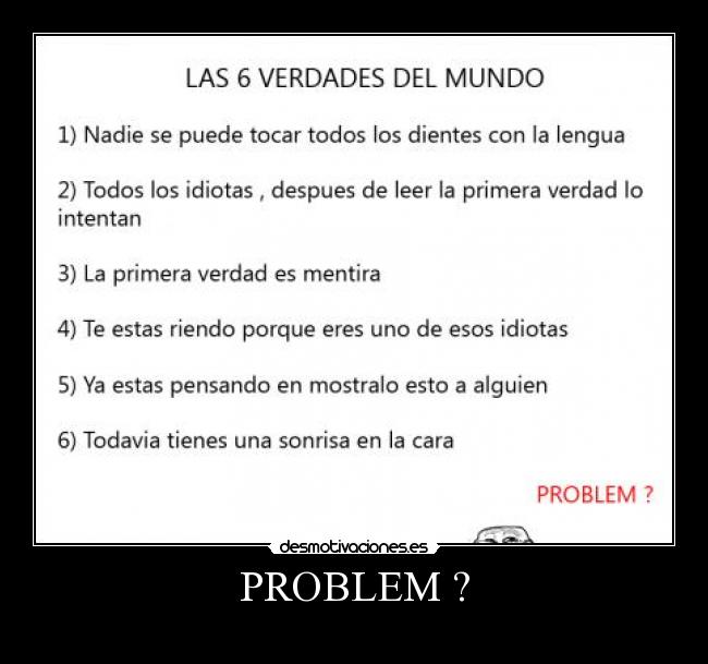 carteles las verdades del mundo trollface problem desmotivaciones