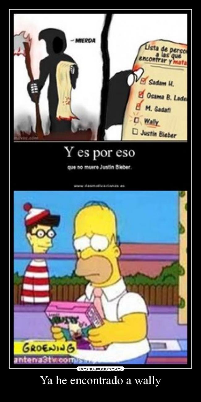 carteles encontrado wally desmotivaciones