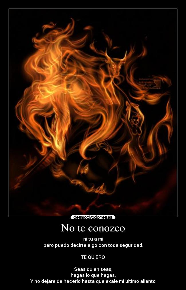 No te conozco -