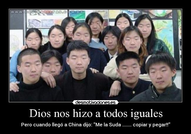 Dios nos hizo a todos iguales -