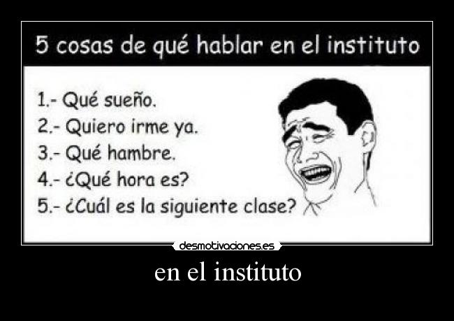 en el instituto - 