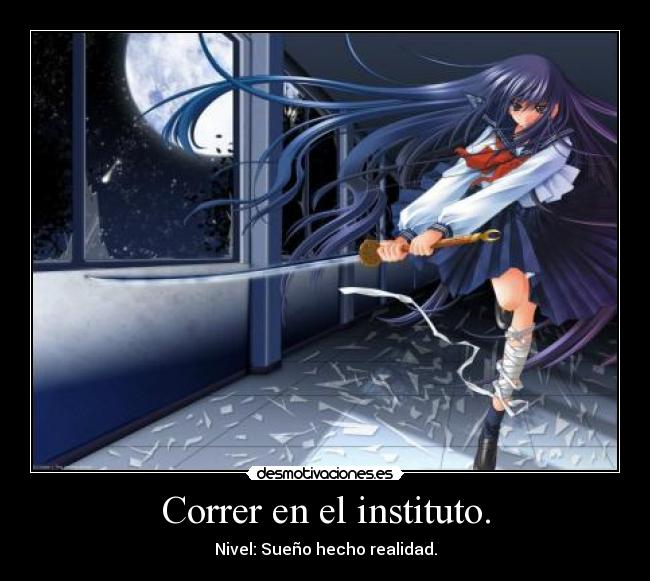 Correr en el instituto. - 