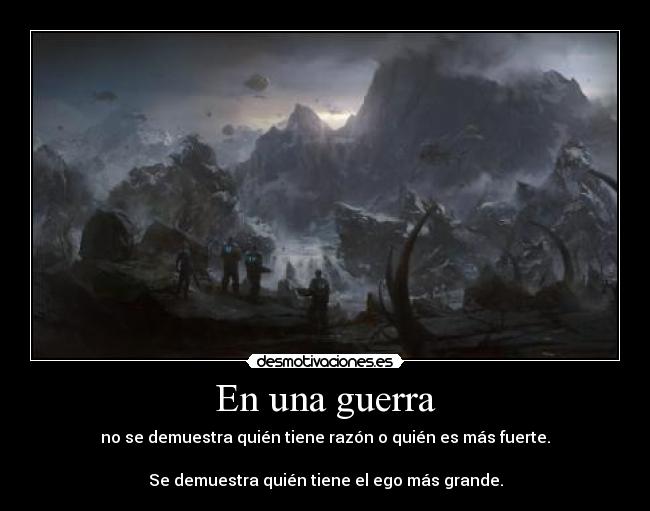 En una guerra -
