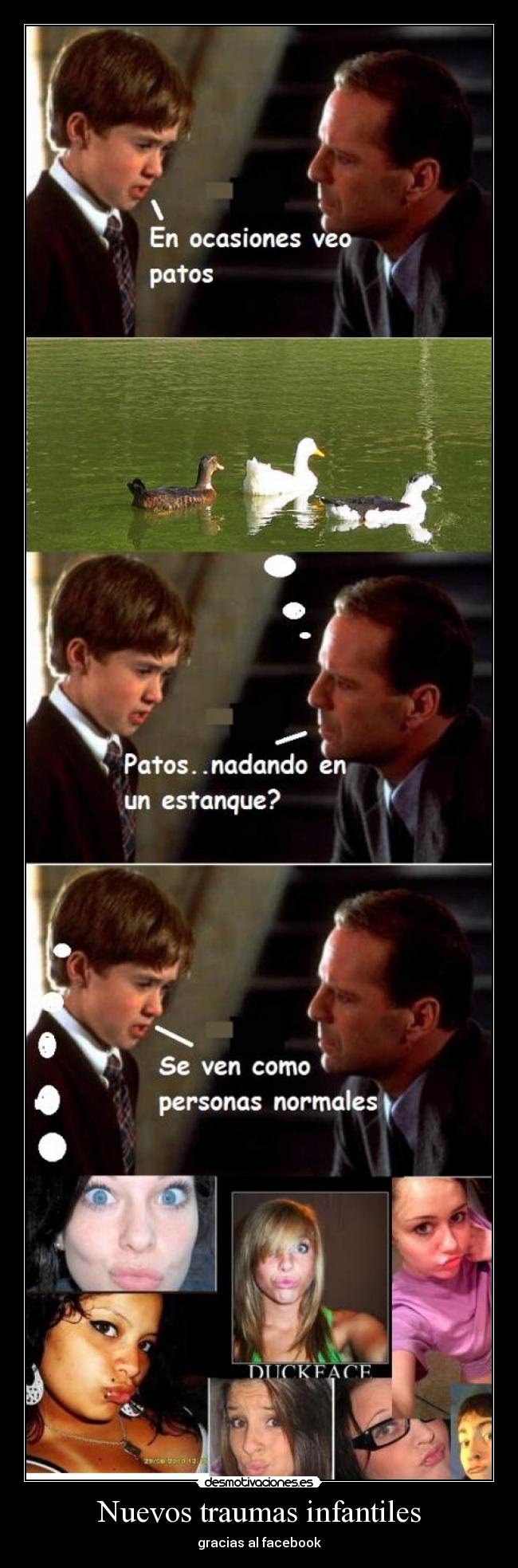 Nuevos traumas infantiles - gracias al facebook