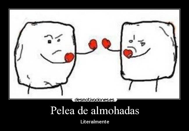 Pelea de almohadas -