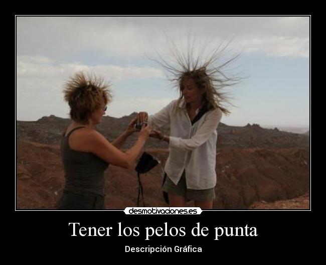 Tener los pelos de punta - Descripción Gráfica