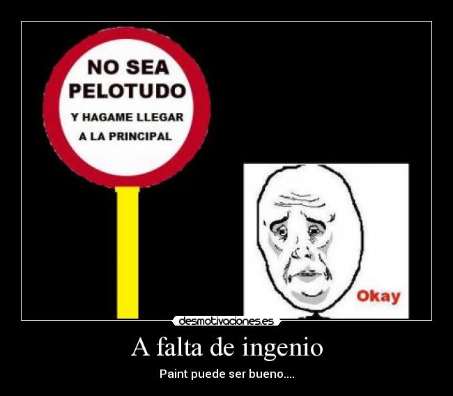 A falta de ingenio -