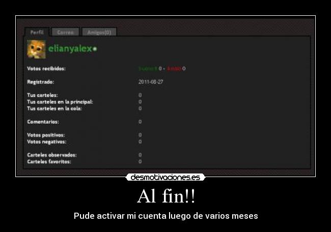 carteles elianyalex cuenta registro desmotivaciones