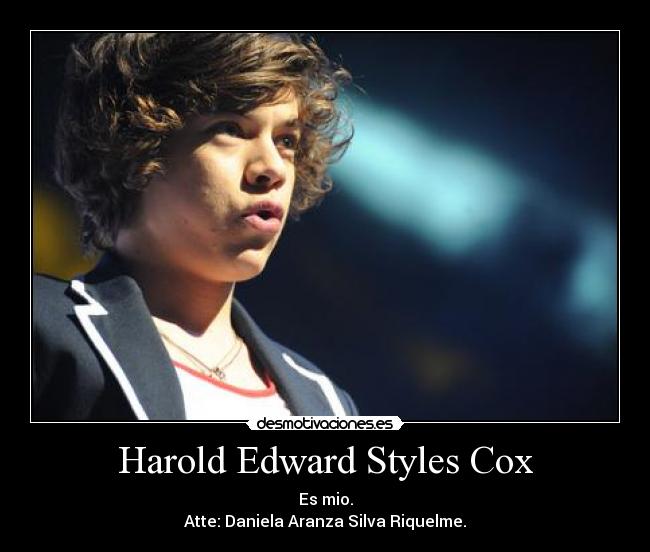 Harold Edward Styles Cox -