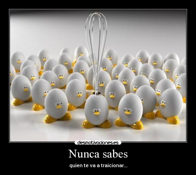 Nunca sabes -