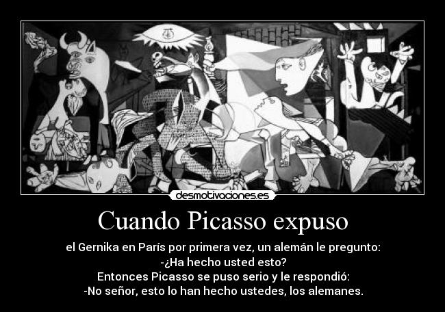 Cuando Picasso expuso -