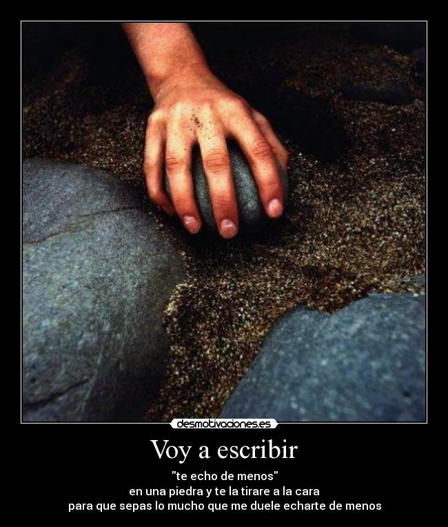 Voy a escribir -