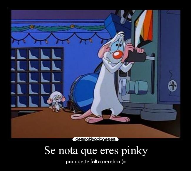 Se nota que eres pinky -
