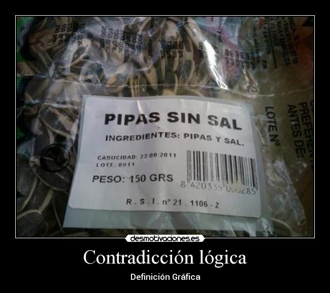 Contradicción lógica - Definición Gráfica