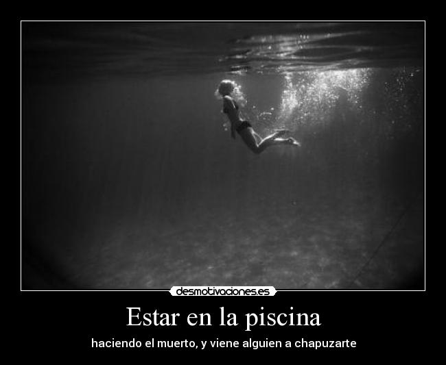 Estar en la piscina -