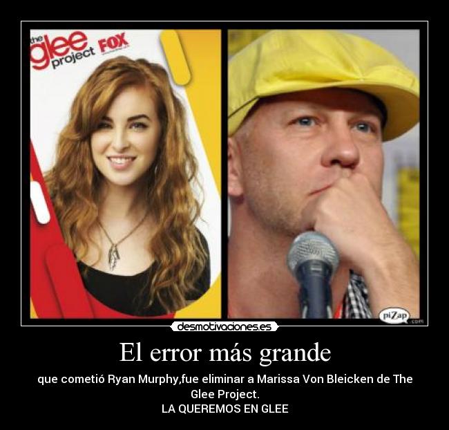 carteles the glee project marissa von bleicken ryan murphy desmotivaciones