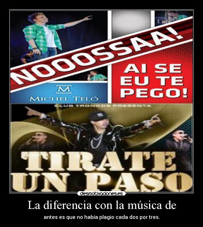 carteles musica wachiturros michel plagio musica desmotivaciones