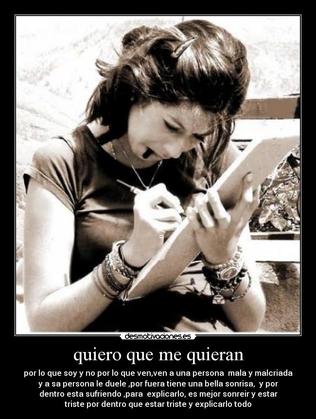 quiero que me quieran -