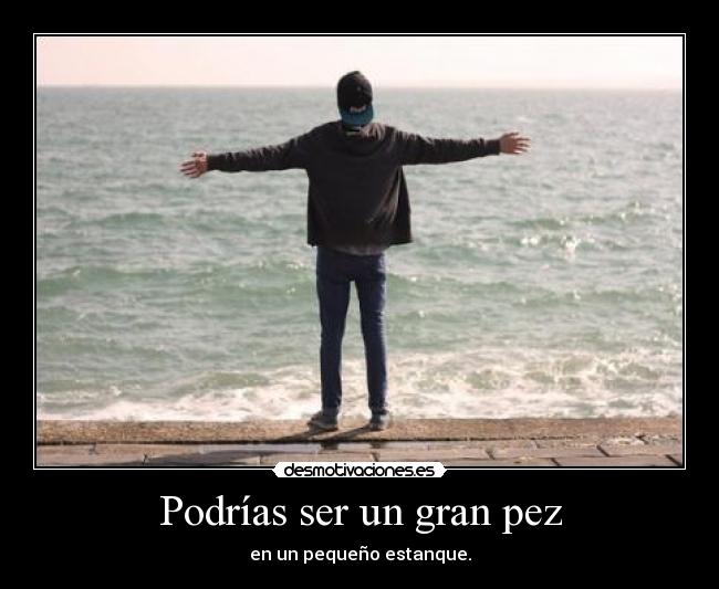 Podrías ser un gran pez -