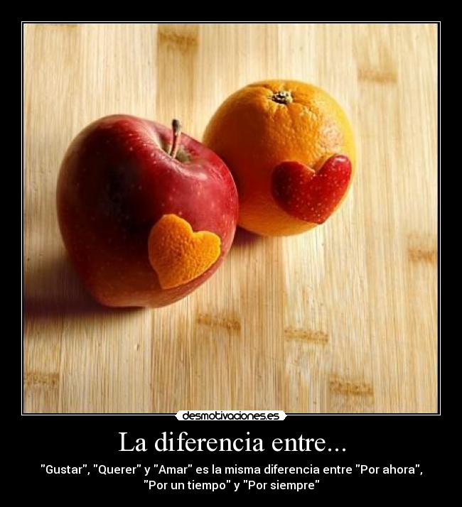 La diferencia entre... -