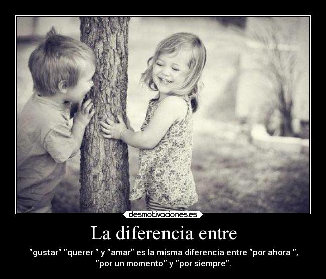 La diferencia entre - 
