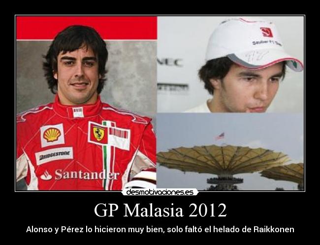carteles raikkonen hielo hombre alonso alonso perez velocidad desmotivaciones