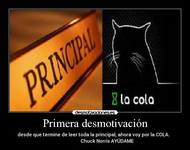 Primera desmotivación -