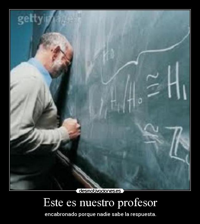 Este es nuestro profesor -