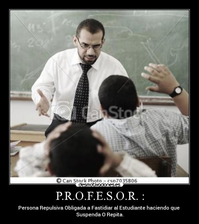 carteles profesor desmotivaciones