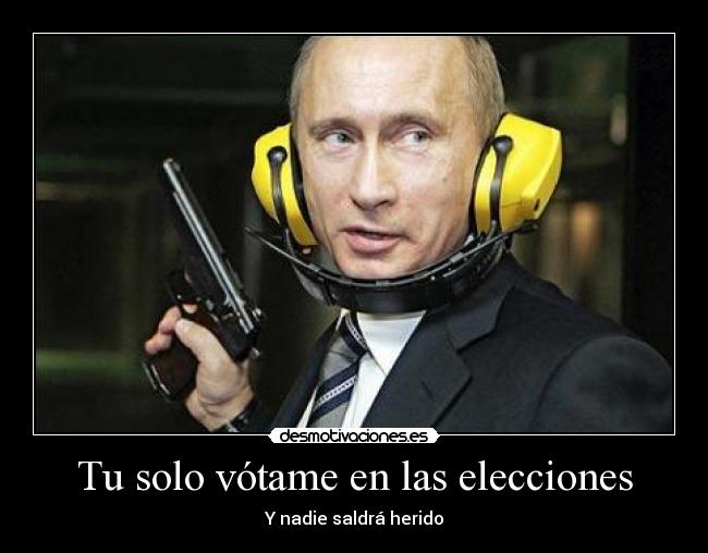 Tu solo vótame en las elecciones - Y nadie saldrá herido