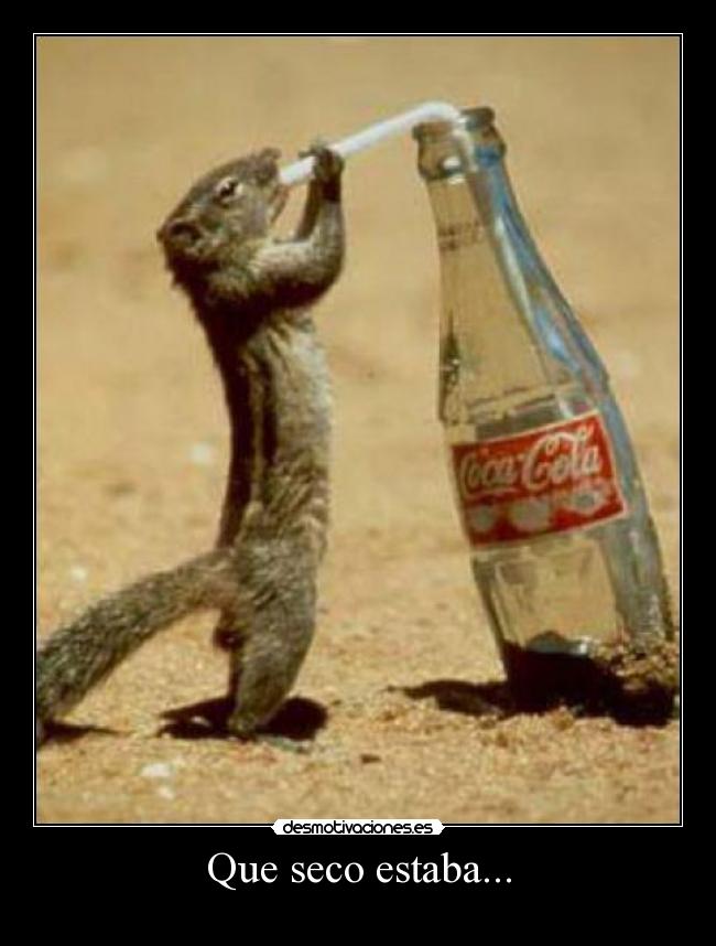 Que seco estaba... -