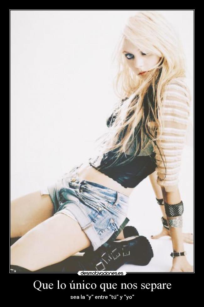 Que lo único que nos separe - 