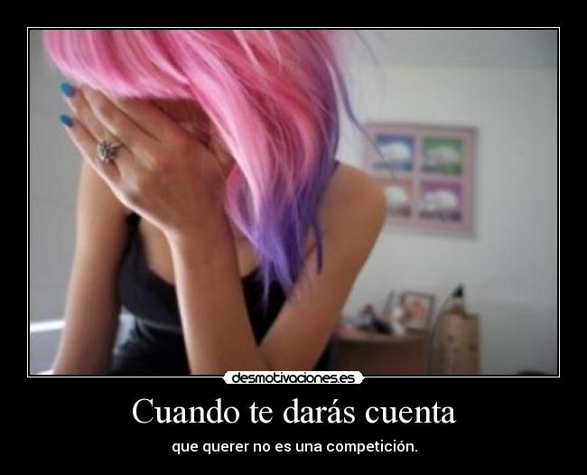carteles querer ninguna competicion ariadnap desmotivaciones